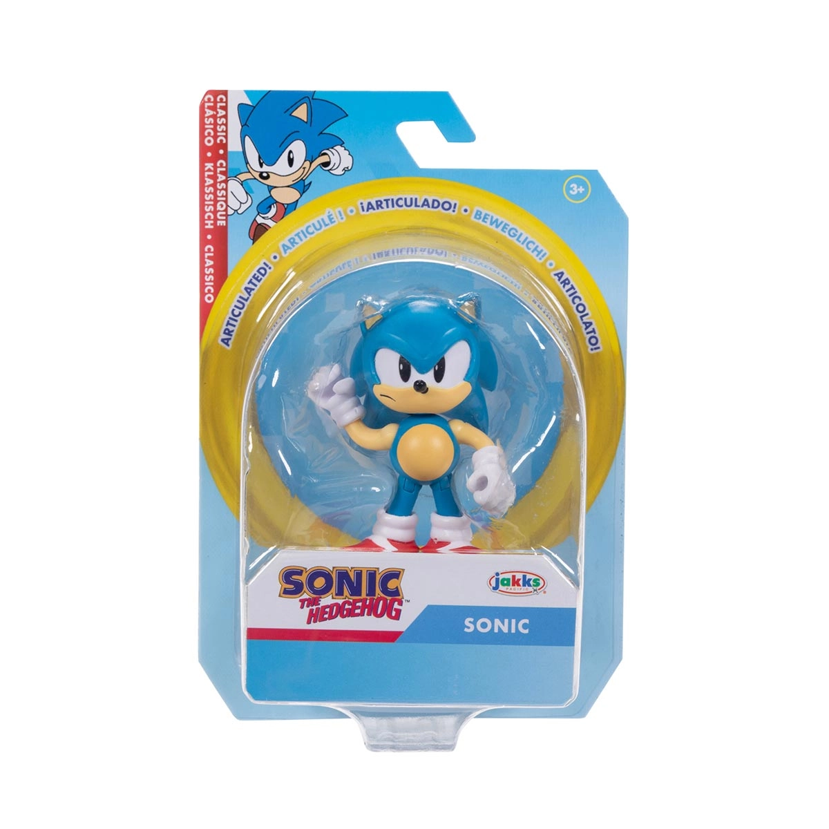 Boneco Sonic Clássico (Bravo) de 6cm - Sonic