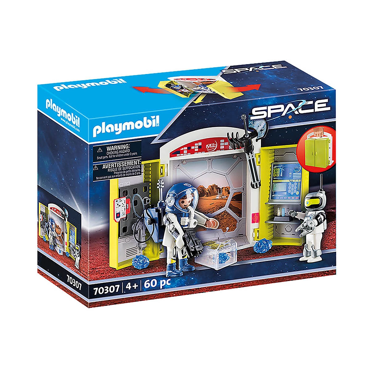 Playmobil - Play Box Missão Marte - Space - 70307 Playmobil - Play Box Missão Marte - Space - 70307
