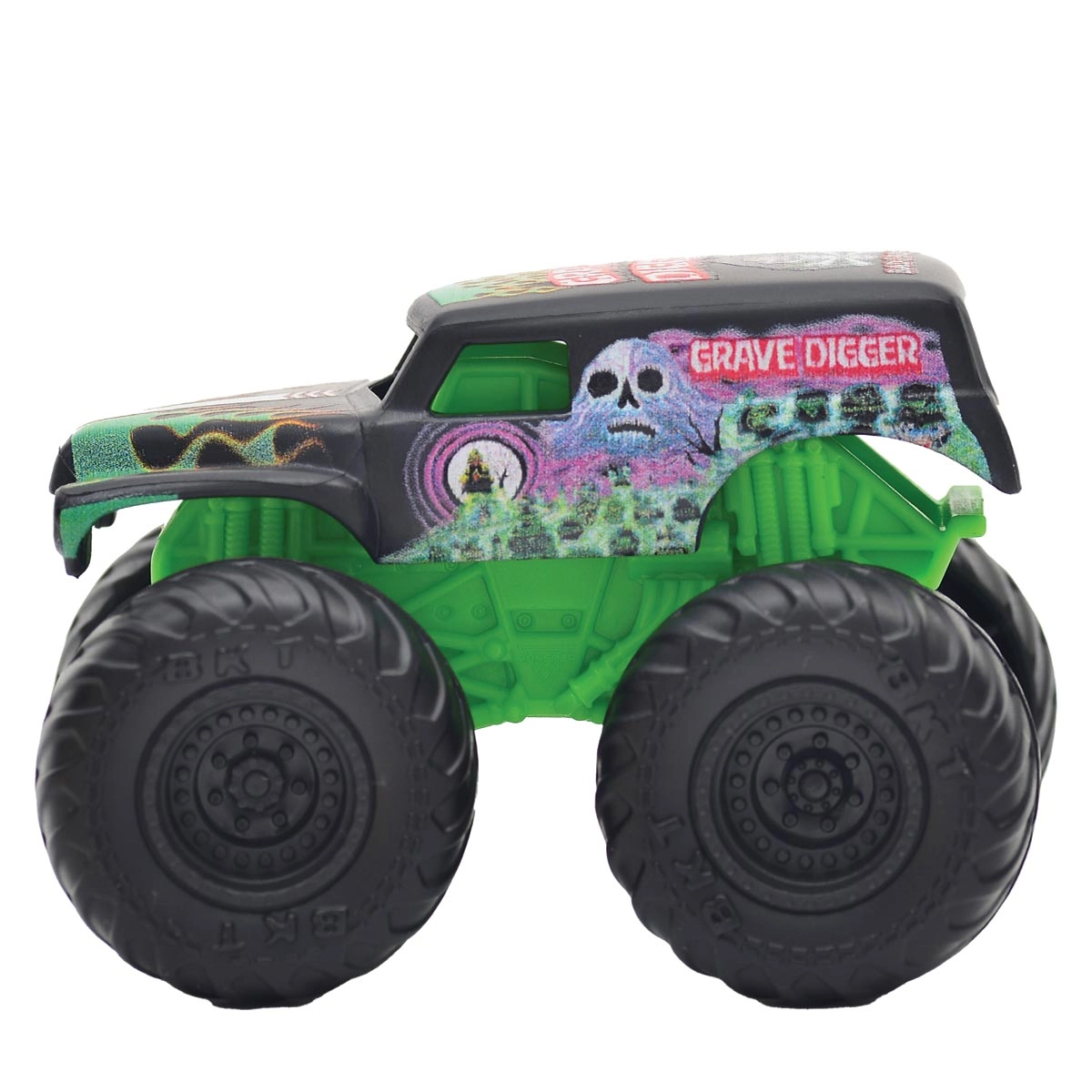 Carrinho Grave Digger de 5cm 1:72 - Monster Jam