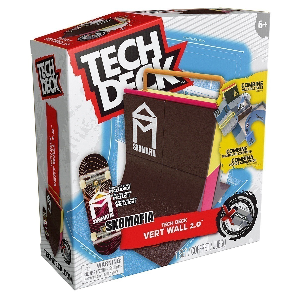 Pista Vert Wall 2.0 + Skate De Dedo Sk8Mafia - Tech Deck