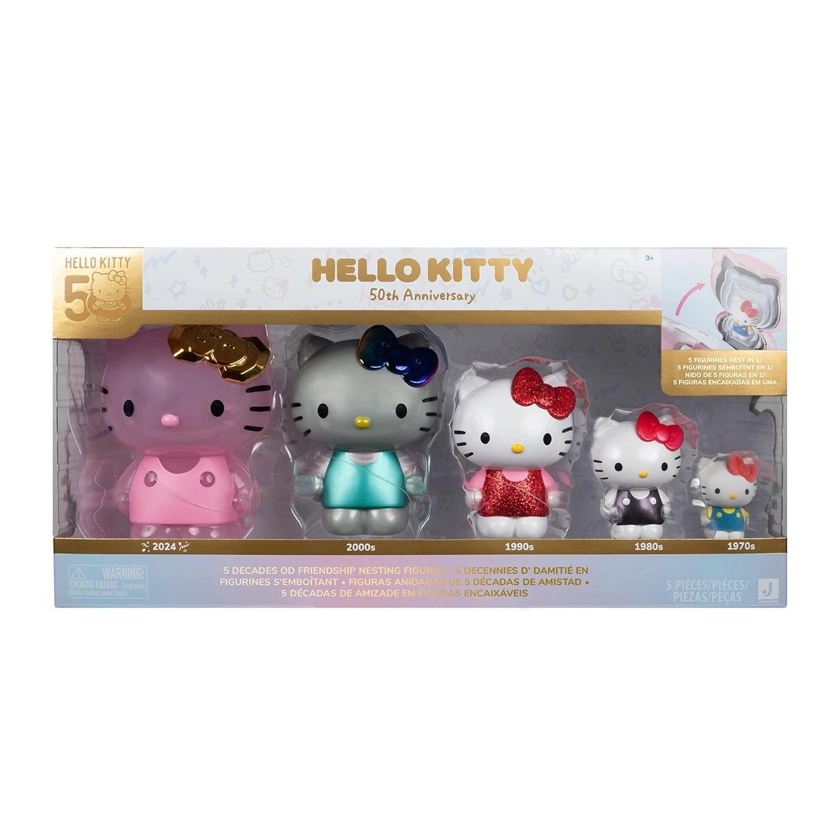 5 Bonecas Hello Kitty Colecao Especial De 50 Anos