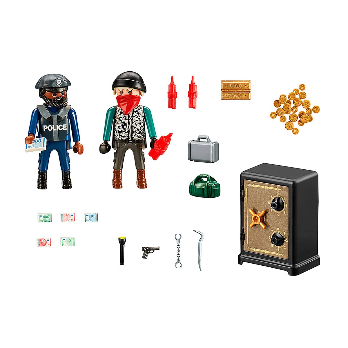 Playmobil - Roubo A Banco Starter Pack - City Action - 70908 Playmobil - Roubo A Banco Starter Pack - City Action - 70908