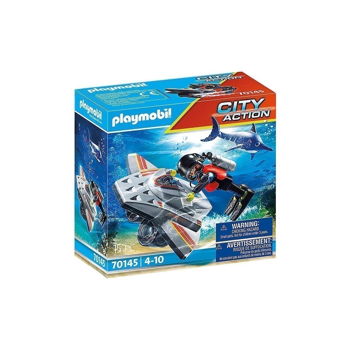 Playmobil - Scooter De Mergulho - City Action - 70145