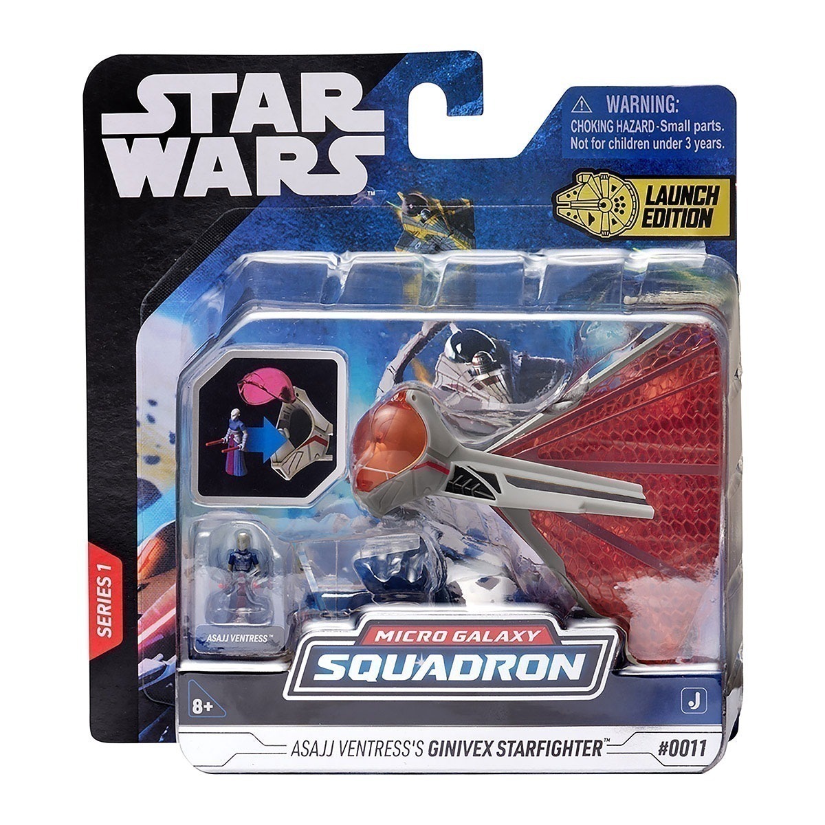 Star Wars - Caça Estelar Ginivex De 10Cm Com Boneco