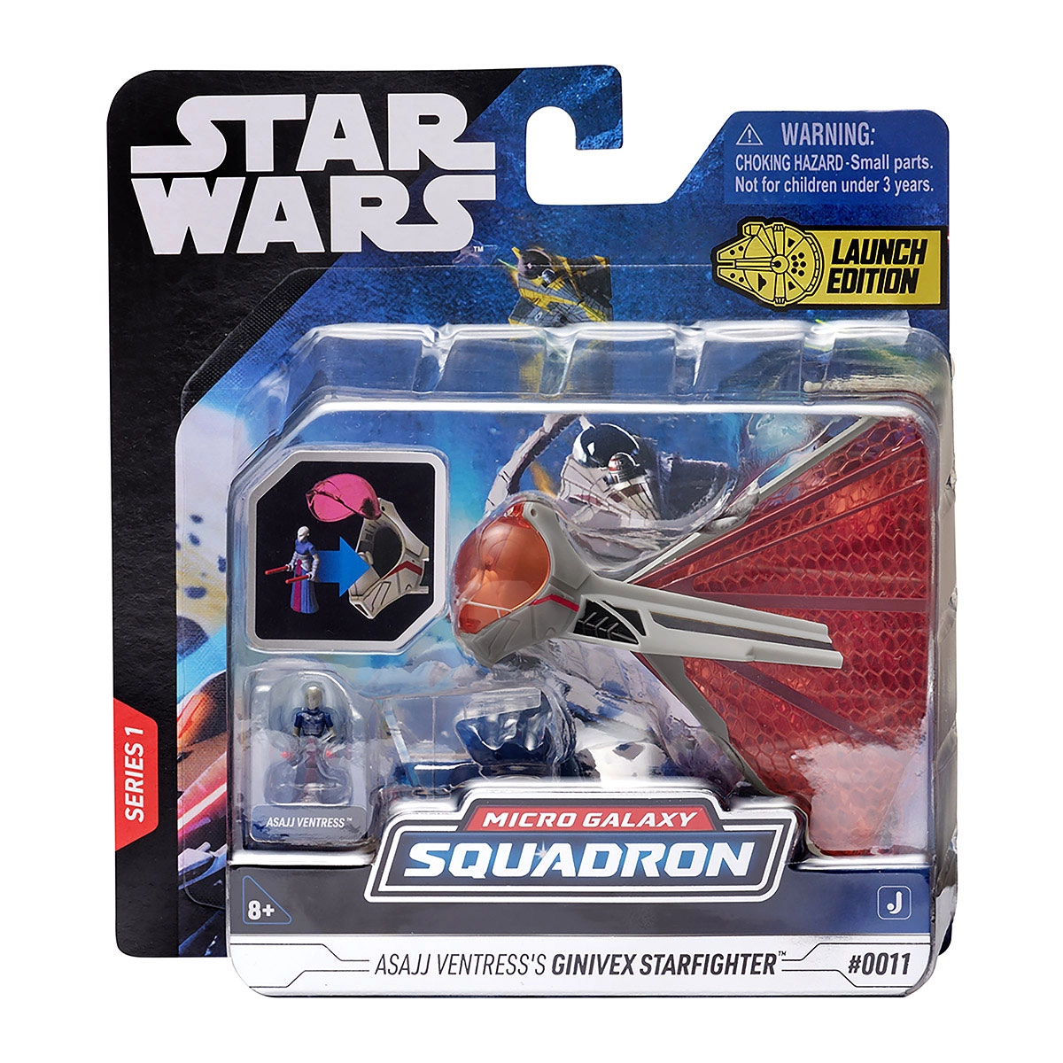 Star Wars - Caça Estelar Ginivex De 10Cm Com Boneco