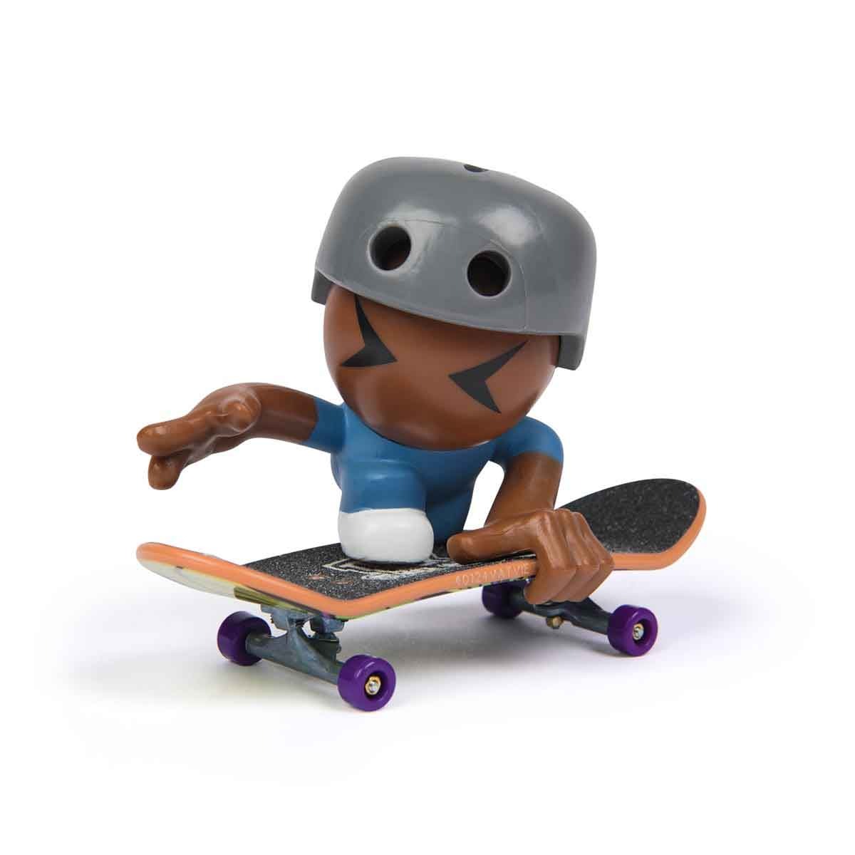 Skate De Dedo E Boneco Sk8 Crew (Capacete Cinza) -Tech Deck Skate De Dedo E Boneco Sk8 Crew (Capacete Cinza) -Tech Deck