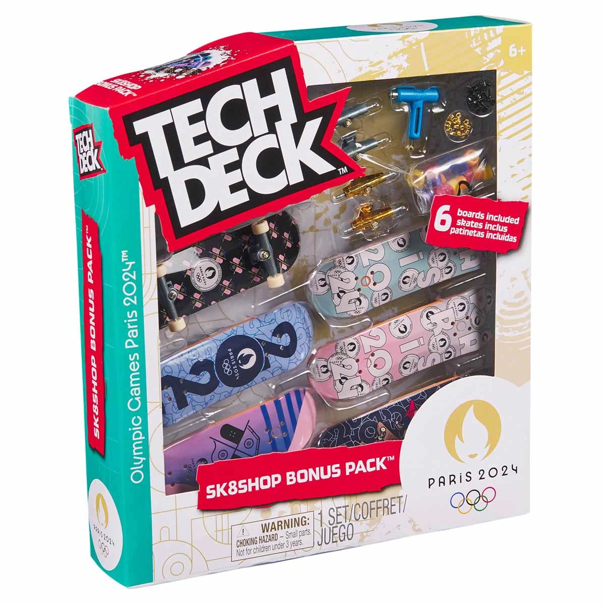 Kit 3 Skate De Dedo Coleção Temática Paris 2024 - Tech Deck