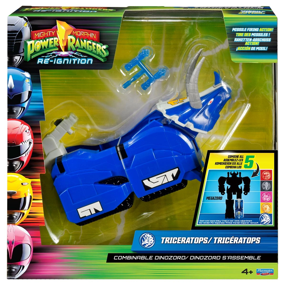Dinozord Triceratops Combinável - Power Ranges Re-Ignition