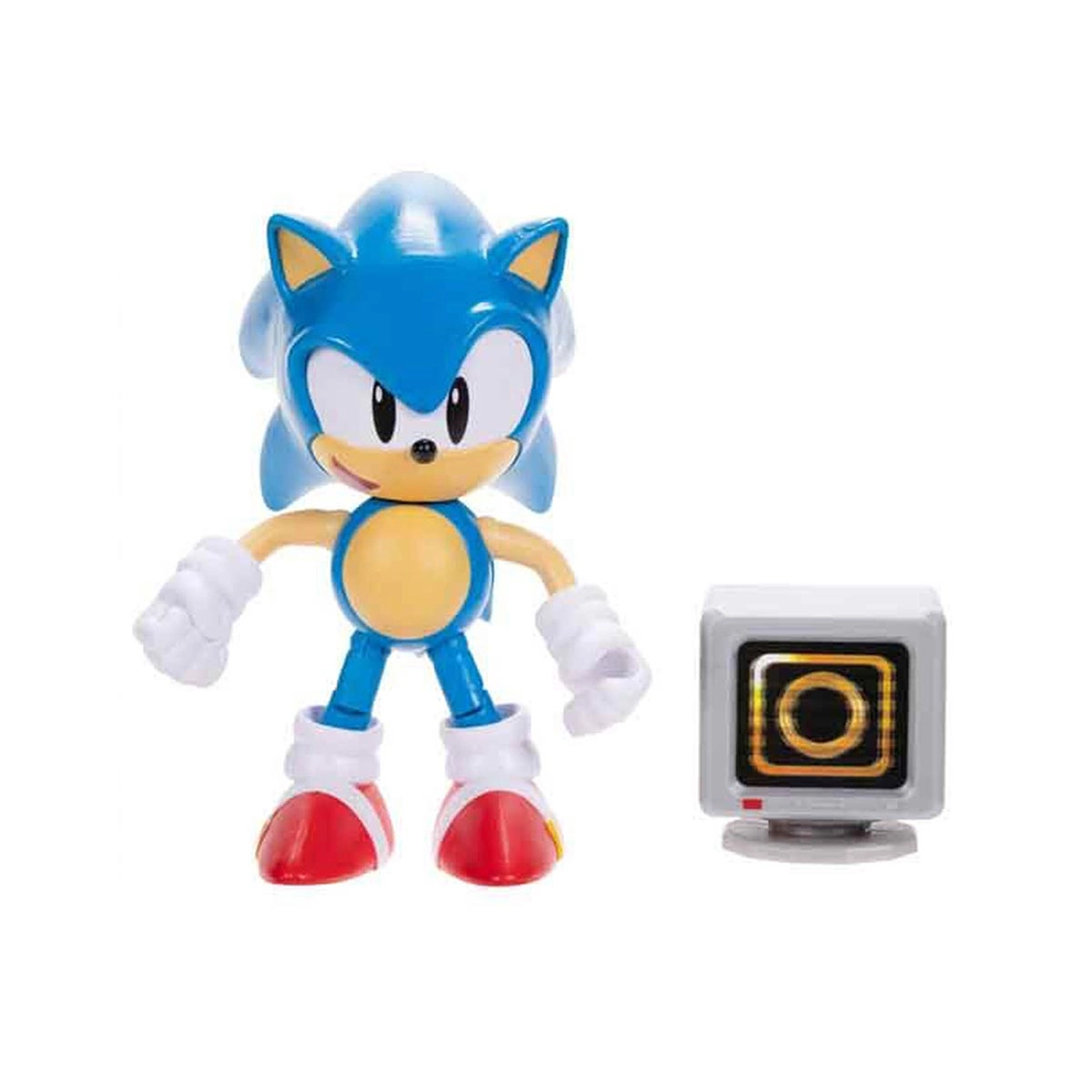 Boneco Articulado Sonic de 9cm e Caixa de Itens Anel - Sonic