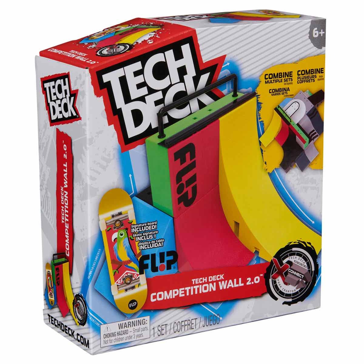 Pista Competition Wall 2.0 + Skate De Dedo Flip - Tech Deck Pista Competition Wall 2.0 + Skate De Dedo Flip - Tech Deck