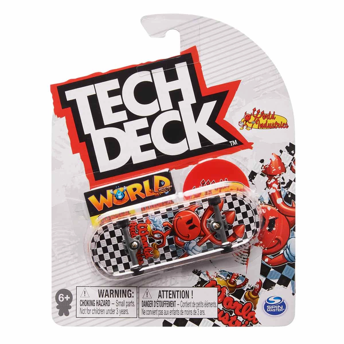 Skate De Dedo 96Mm - World Industries Vermelho - Tech Deck Skate De Dedo 96Mm - World Industries Vermelho - Tech Deck