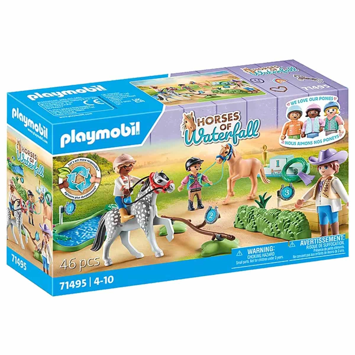 Torneio De Pôneis - Playmobil Horses Of Waterfall 71495 Torneio De Pôneis - Playmobil Horses Of Waterfall 71495