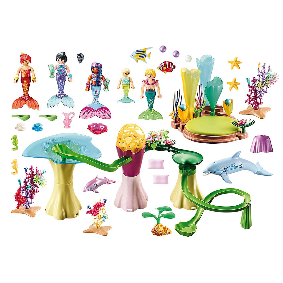Playmobil - Sereias Cupula Iluminada Com Pérolas - Magic - 70094 Playmobil - Sereias Cupula Iluminada Com Pérolas - Magic - 70094