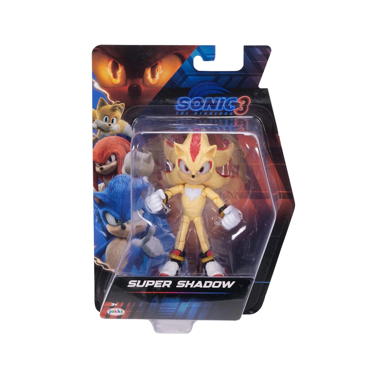 Boneco Super Shadow de 12cm - Sonic 3 Filme