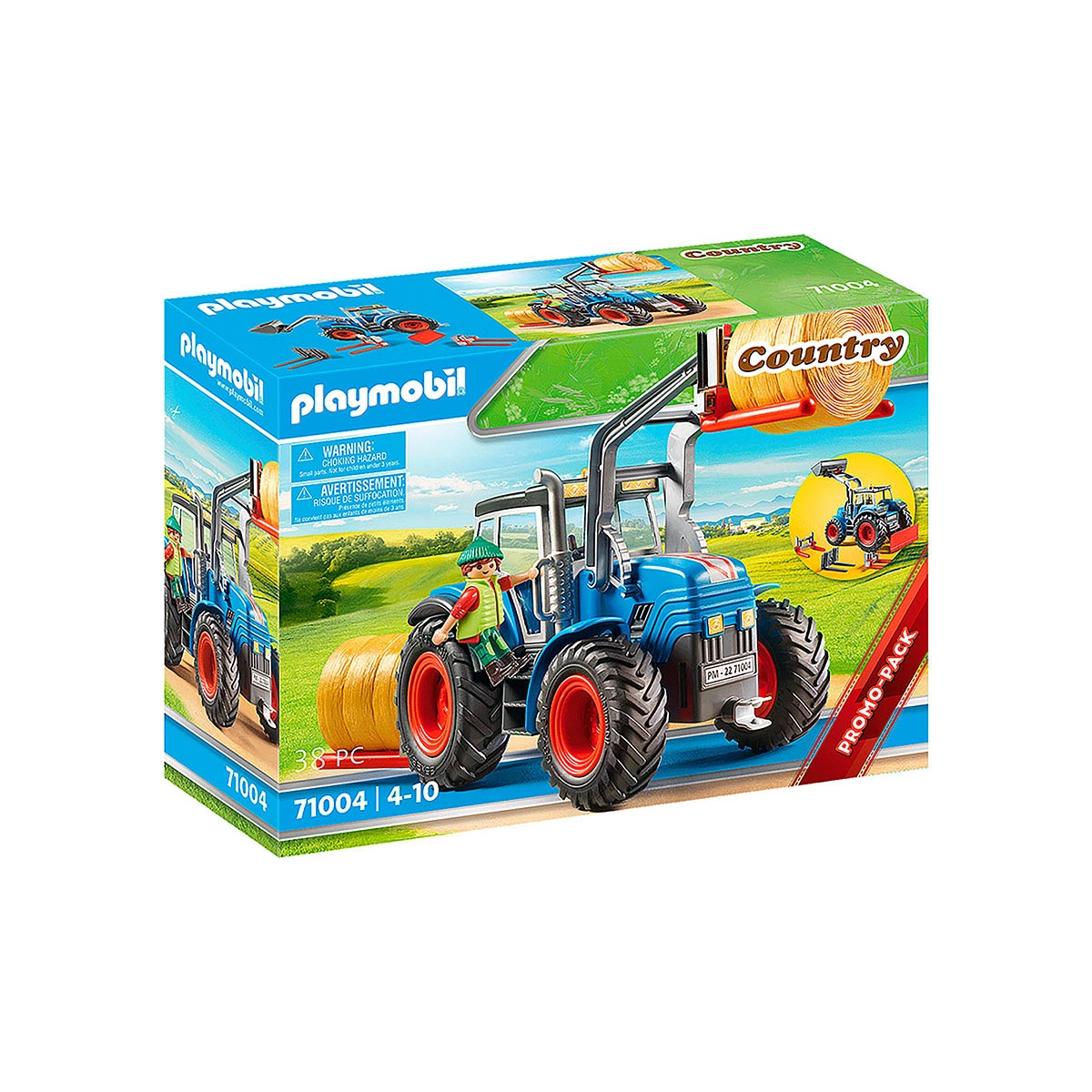 Playmobil - Grande Trator Com Acessórios - Country - 71004 Playmobil - Grande Trator Com Acessórios - Country - 71004