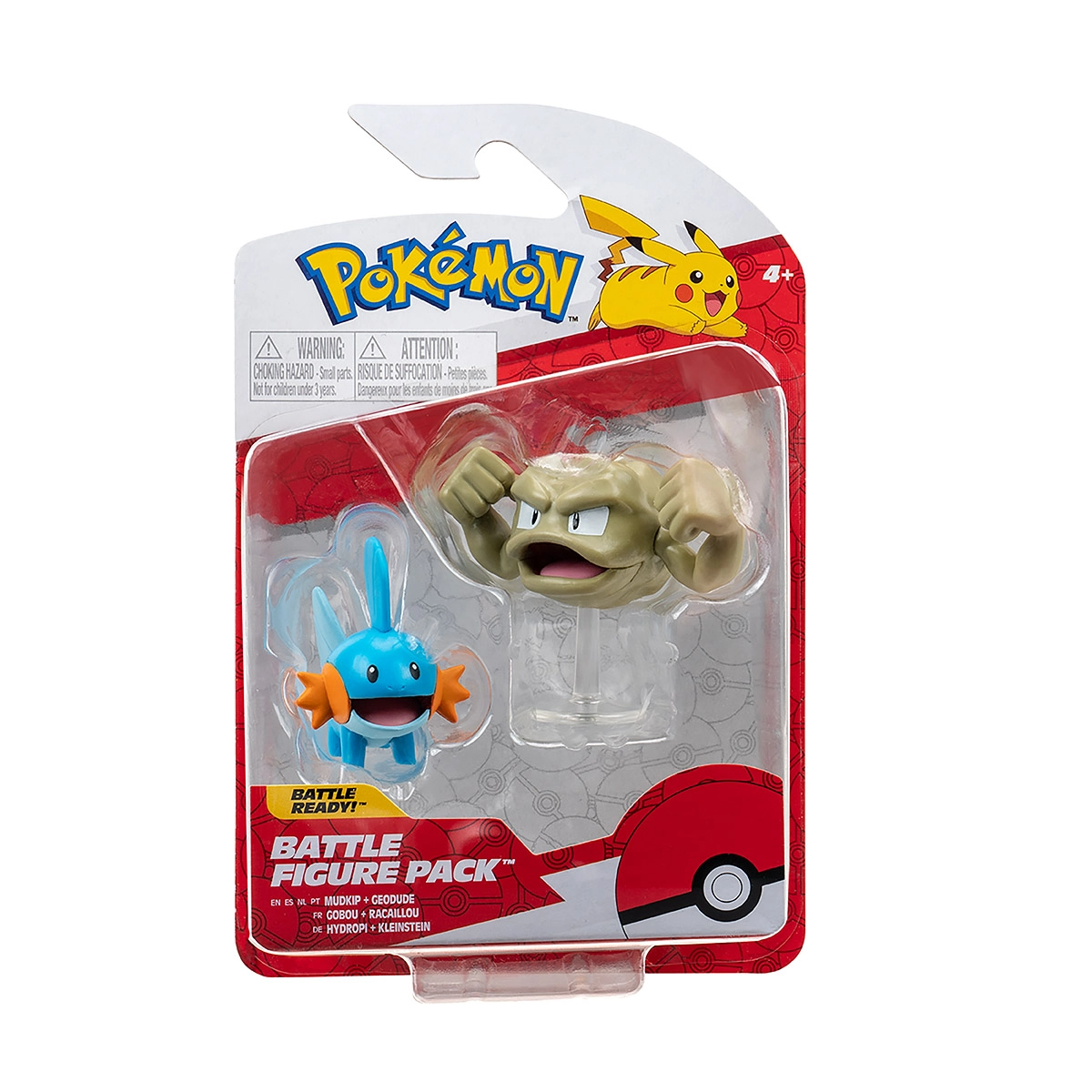 Pokémon - 2 Figuras De Ação Mudkip E Geodude - Sunny