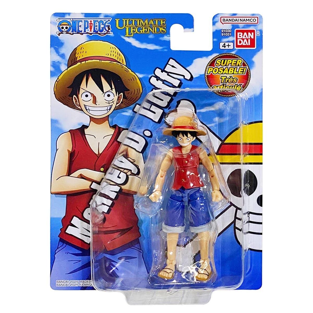 One Piece, Boneco Monkey D. Luffy 12cm