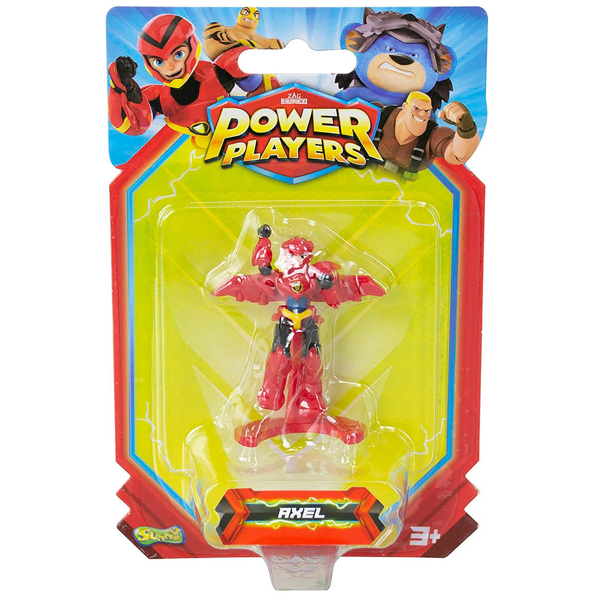 Power Players - Minifigura 5 Cm - Axel Com Asas