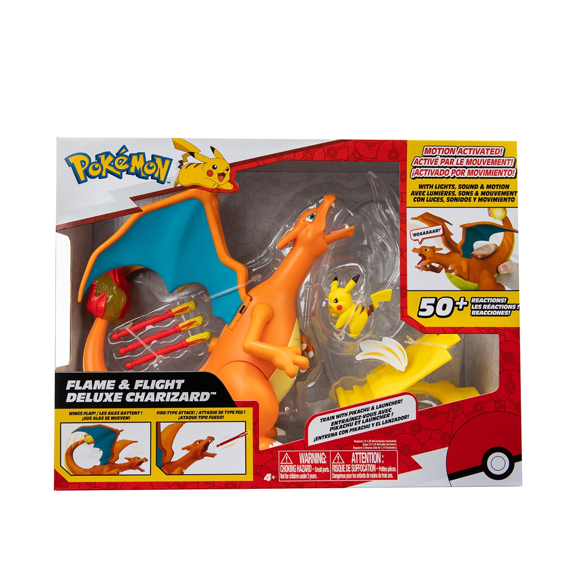 Pokemon - Figura De Luxo Chama E Voo Do Charizard