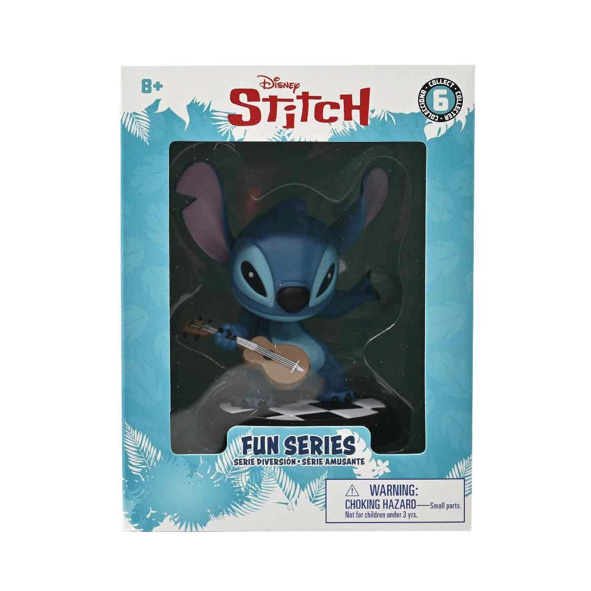Boneco Stitch Guitarrista De 8Cm - Yume Hero Box