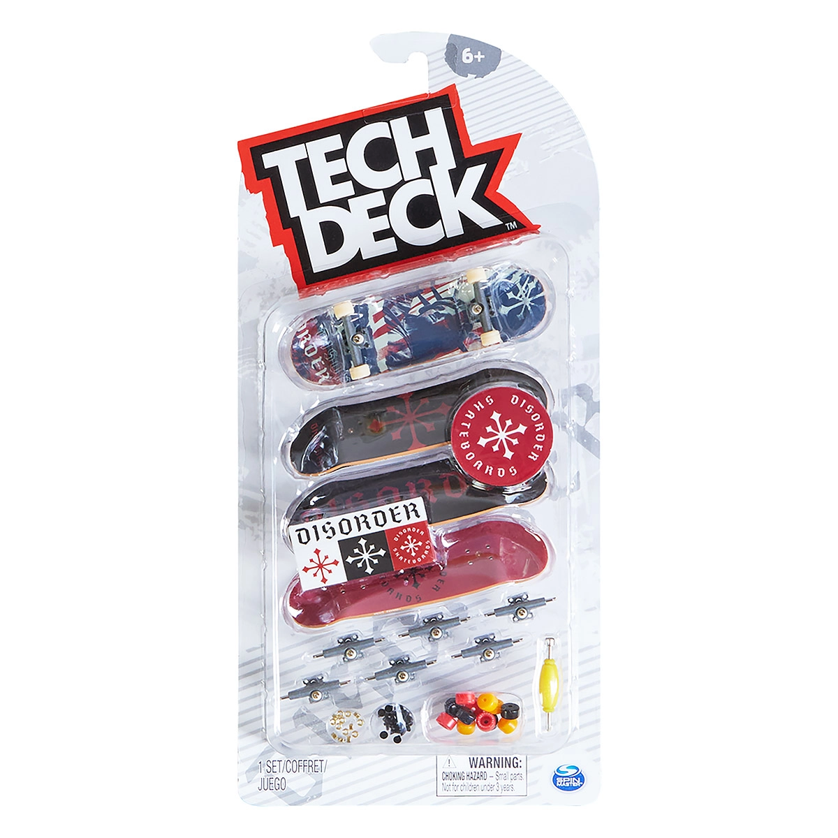 Kit 4 Skate De Dedo Coleção Disorder - Tech Deck