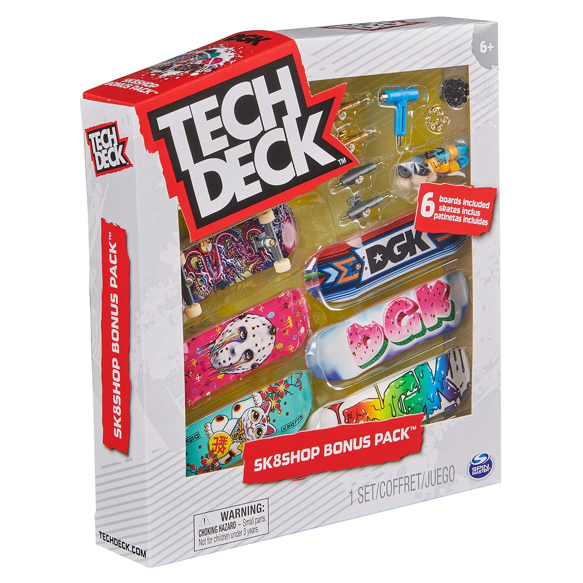 Kit 3 Skate De Dedo E Acessórios Coleção Dgk - Tech Deck