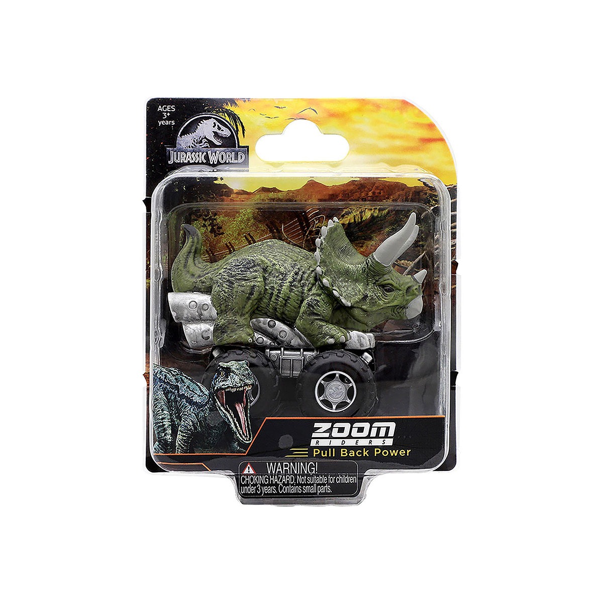 Jurassic World - Carrinho De Dinossauro 7Cm - Triceratops