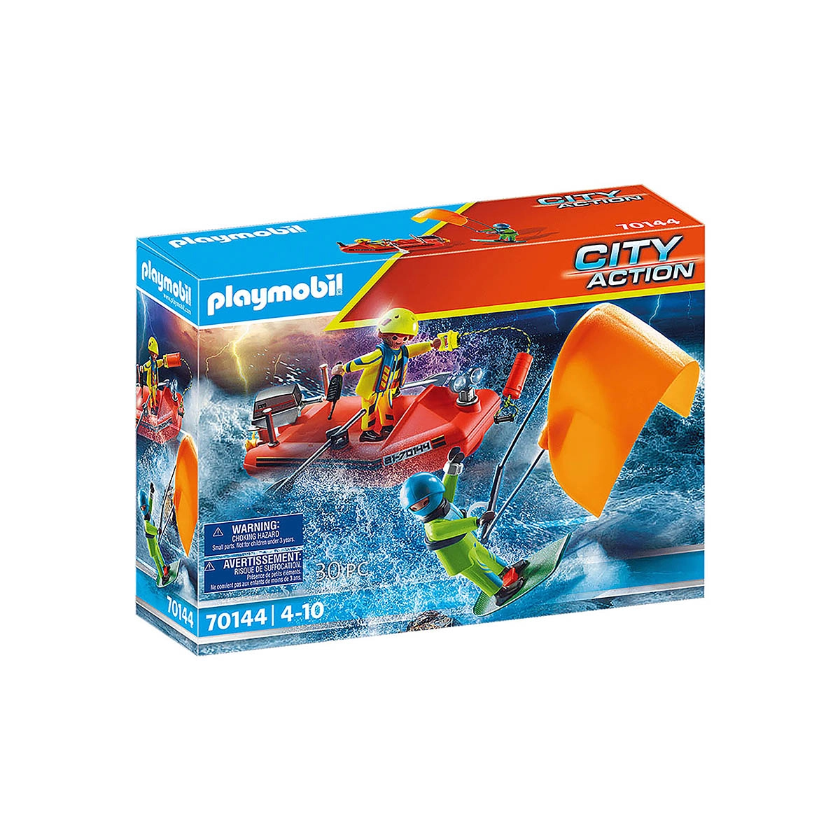Playmobil - Lancha De Resgate Kitesurfer - City Action - 70144 Playmobil - Lancha De Resgate Kitesurfer - City Action - 70144