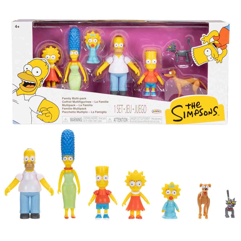 7 Bonecos Dos Simpsons (Colecao Familia) - Os Simpsons