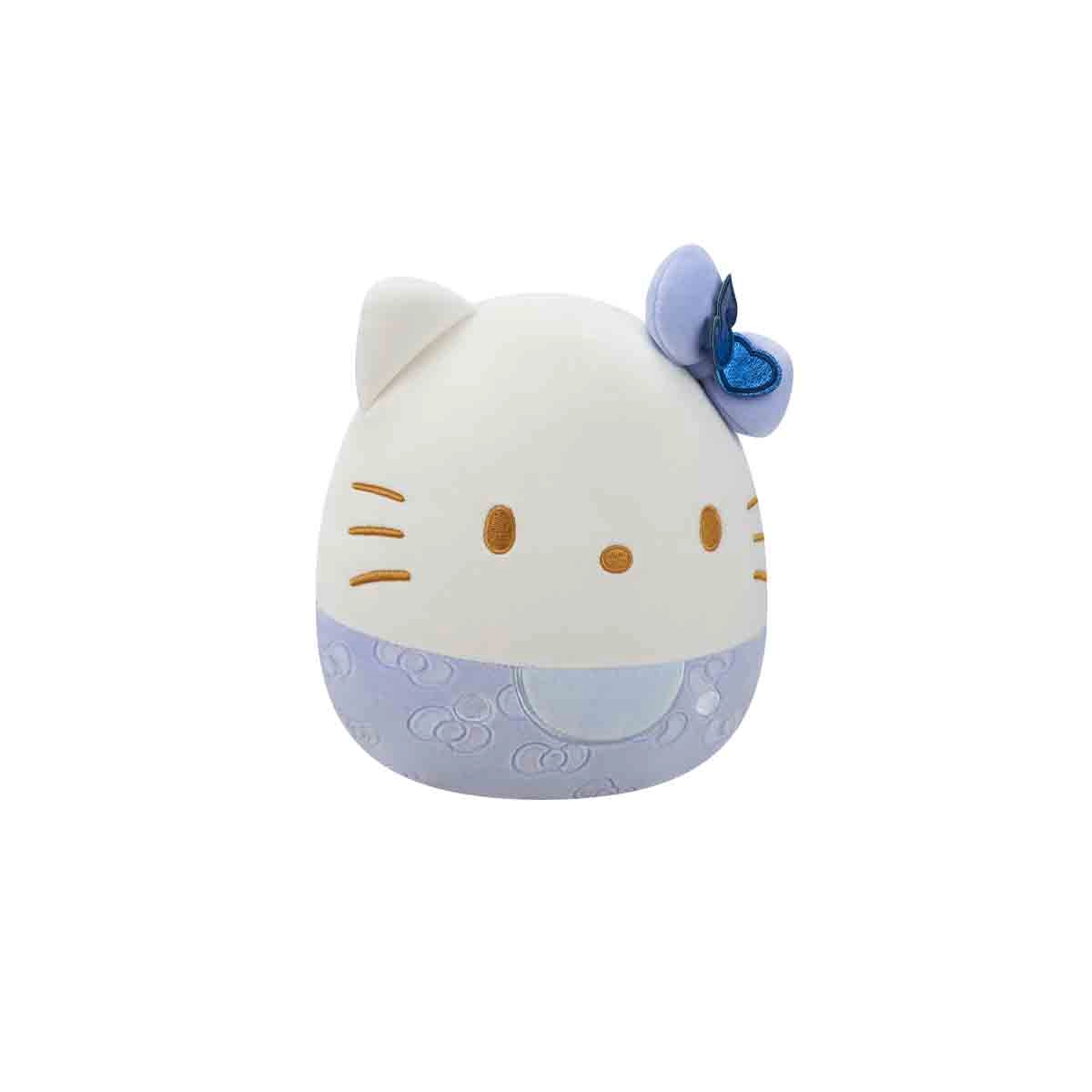 Pélucia Hello Kitty Azul De 20Cm (50 Anos) - Squishmallows