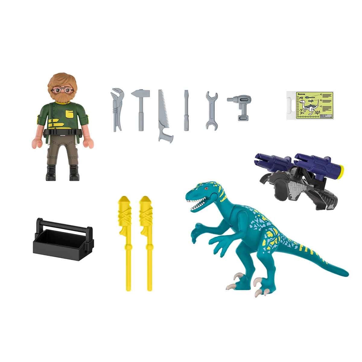 Playmobil - Deinonychus Pronto Para Batalha - Dino Rise - 70629 Playmobil - Deinonychus Pronto Para Batalha - Dino Rise - 70629