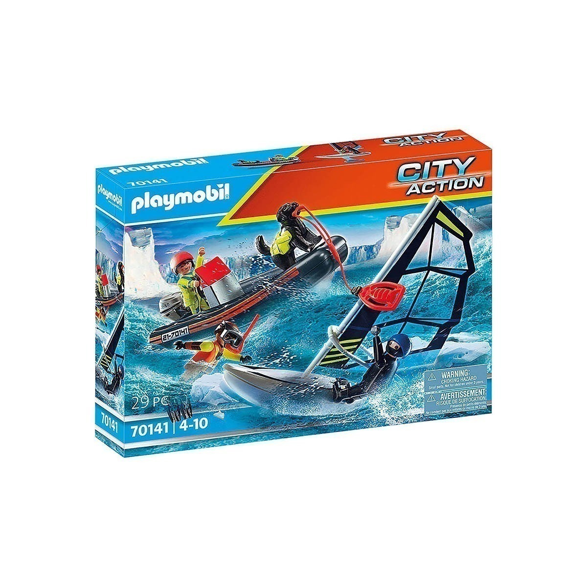 Playmobil - Resgate Na Agua Com Cachorrov - City Action - 70141