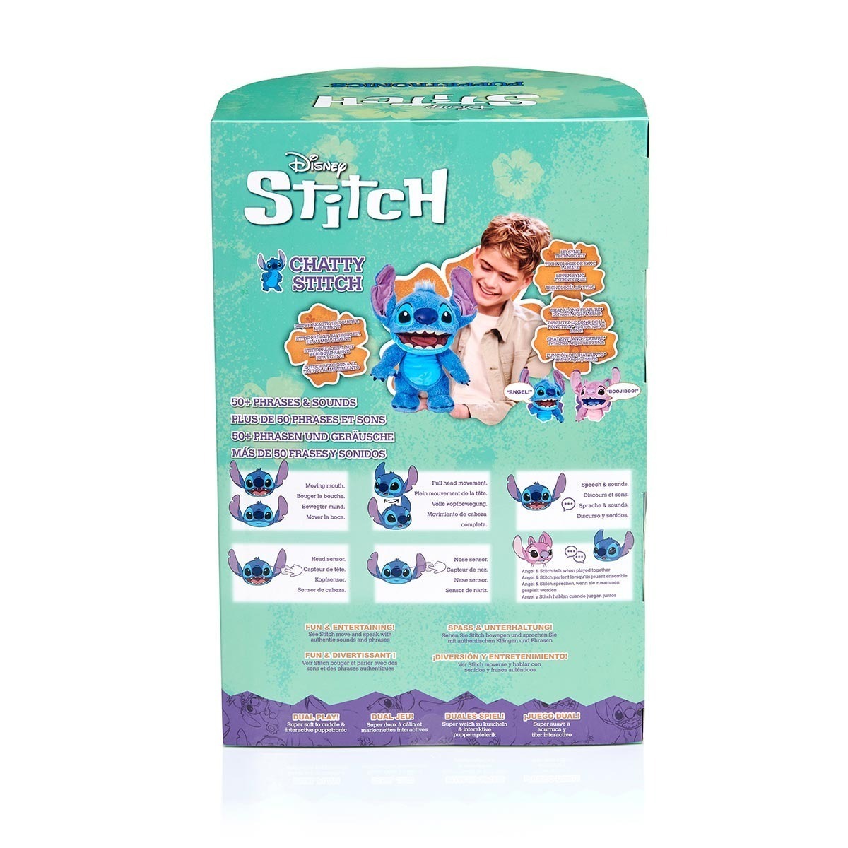 Pelúcia Interativa Stitch (Fantoche) com Som - Stitch Wow