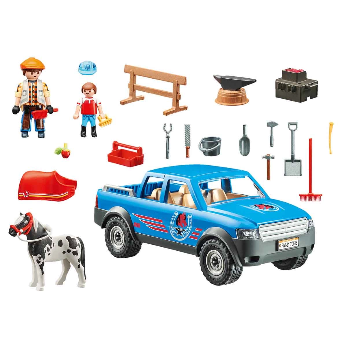Playmobil - Ferreiro Com Carro - Country - 70518 Playmobil - Ferreiro Com Carro - Country - 70518