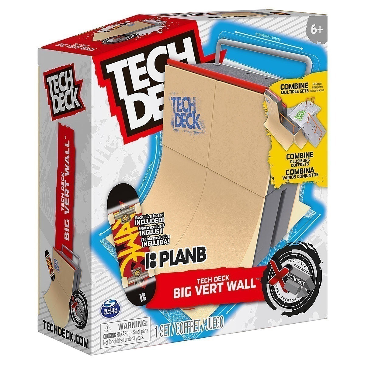 Pista Big Rampa Vertical + Skate De Dedo Planb - Tech Deck Pista Big Rampa Vertical + Skate De Dedo Planb - Tech Deck