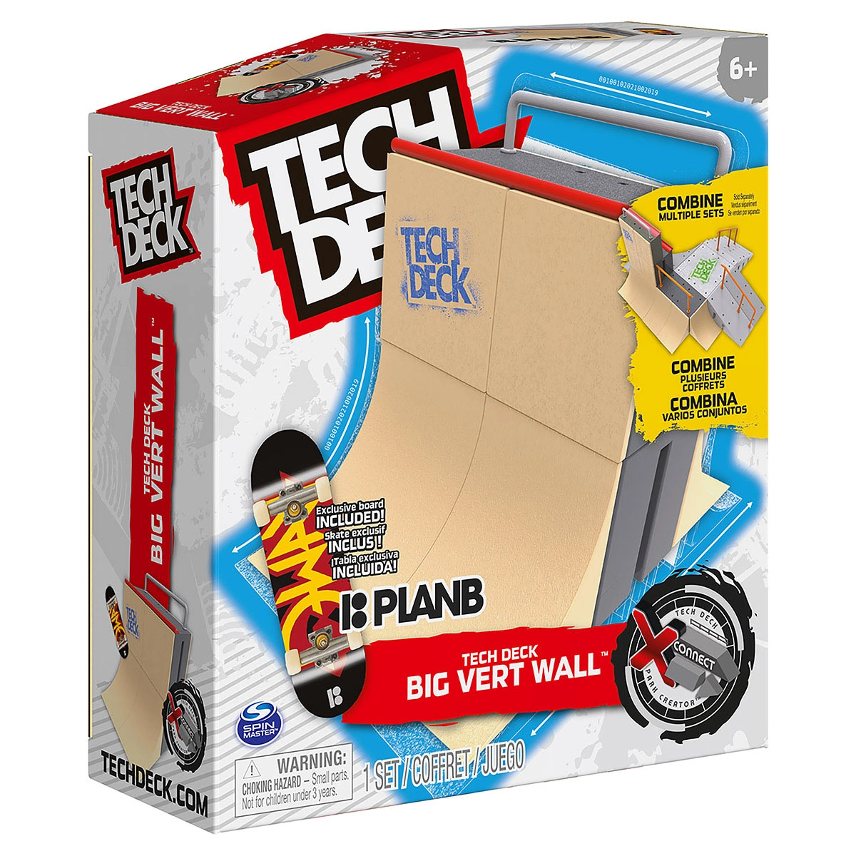 Pista Big Rampa Vertical + Skate De Dedo Planb - Tech Deck