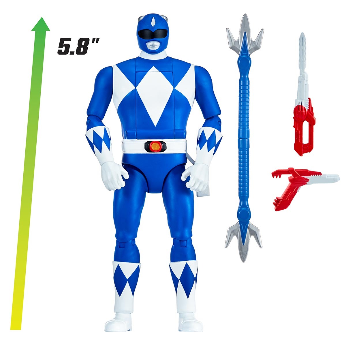 Boneco Morfável do Ranger Azul - Power Rangers Re-Ignition