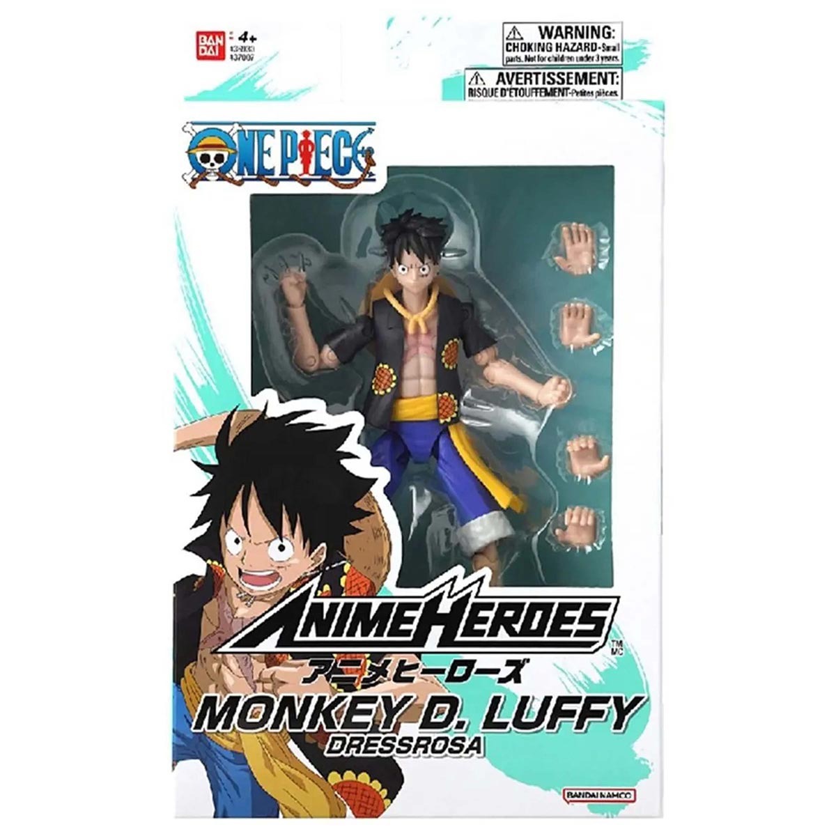 Boneco de 16cm Monkey D. Luffy (Dressrosa) - One Piece