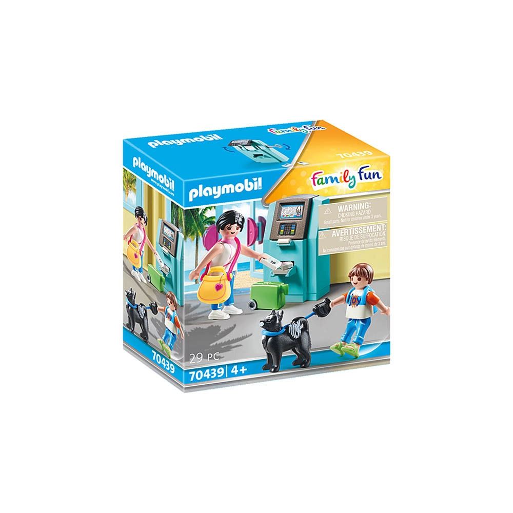 Playmobil - Caixa Eletrônico E Turista - Family Fun - 70439 Playmobil - Caixa Eletrônico E Turista - Family Fun - 70439