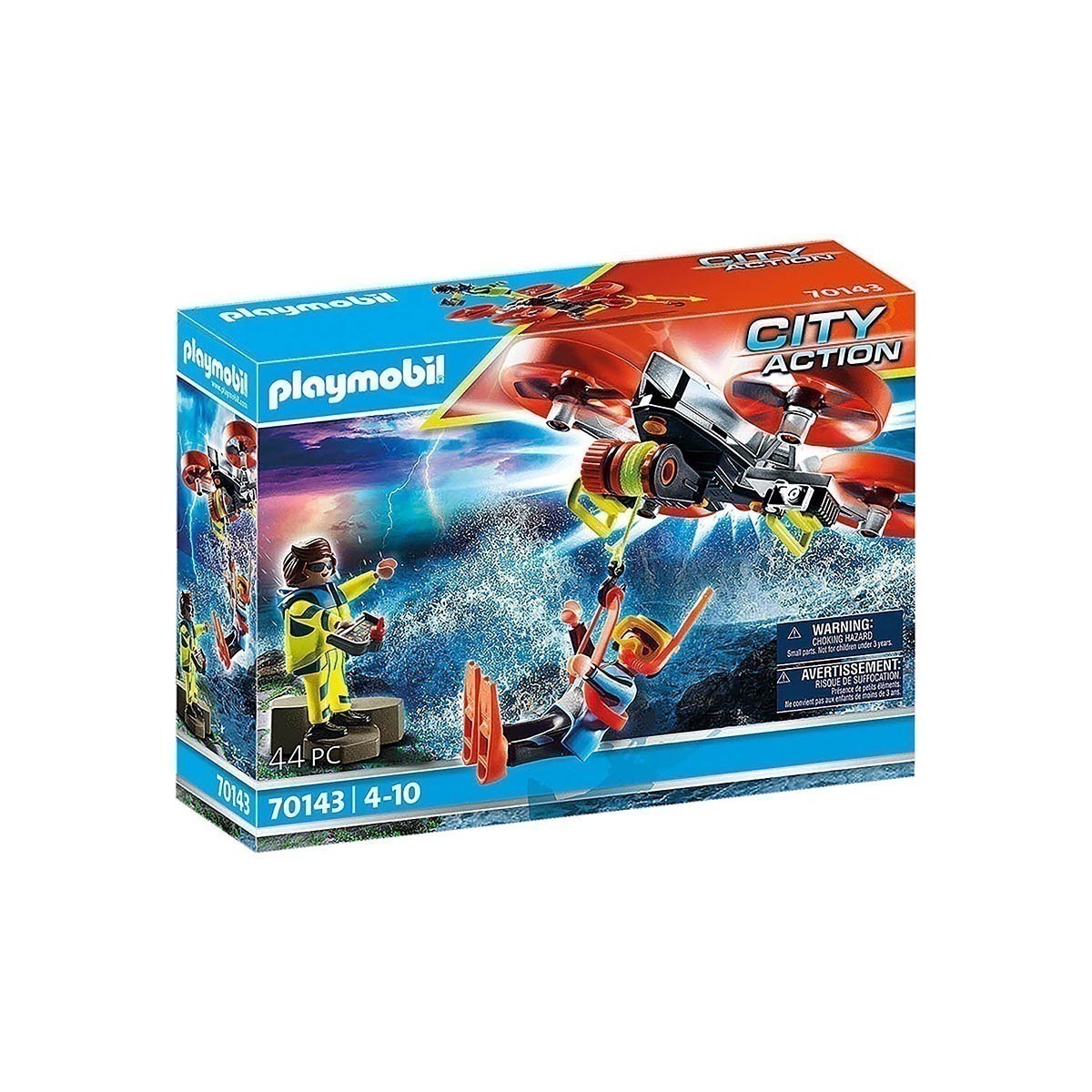 Playmobil - Resgate Mergulhador Com Drone - City Action - 70143