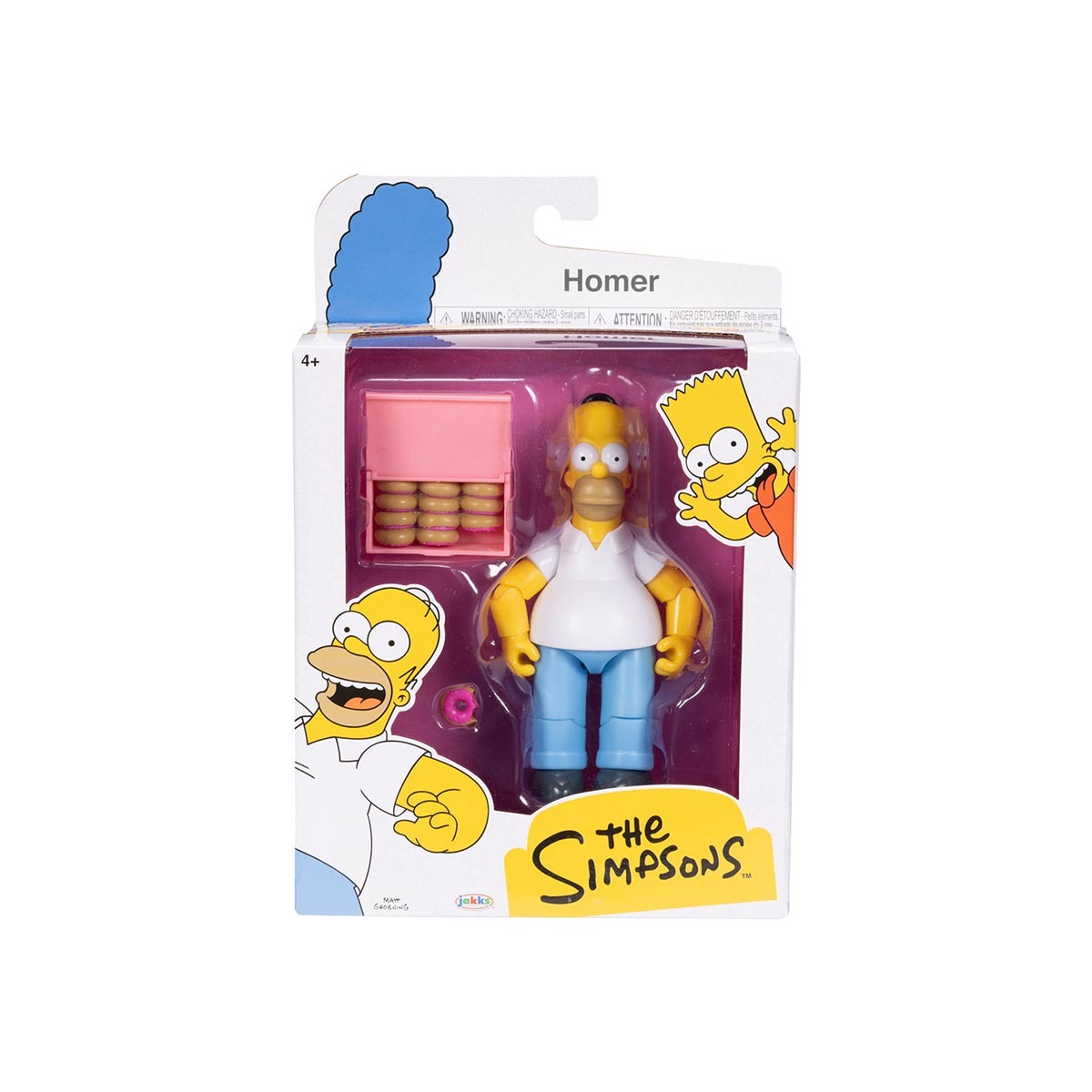 Boneco Articulado Homer de 12cm com Donuts - Os Simpsons