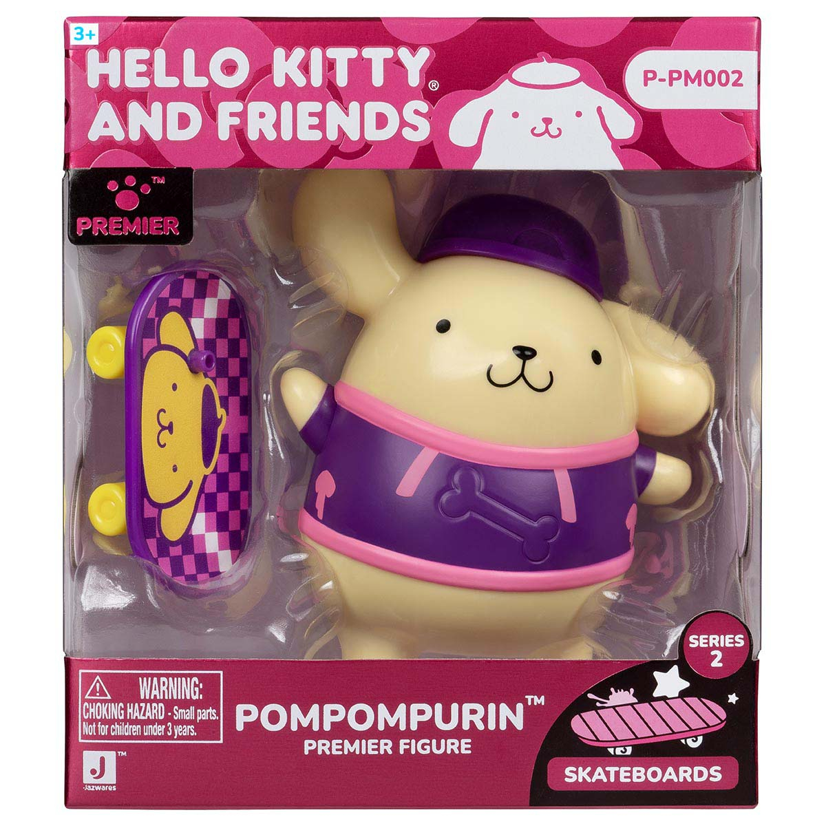 Boneca Premium Pompompurin Skatista De 10Cm - Hello Kitty