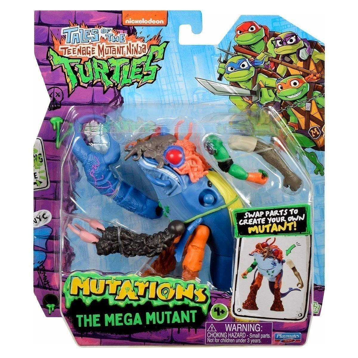 Boneco Mega Mutante - Tartarugas Ninja Mix 'N Match