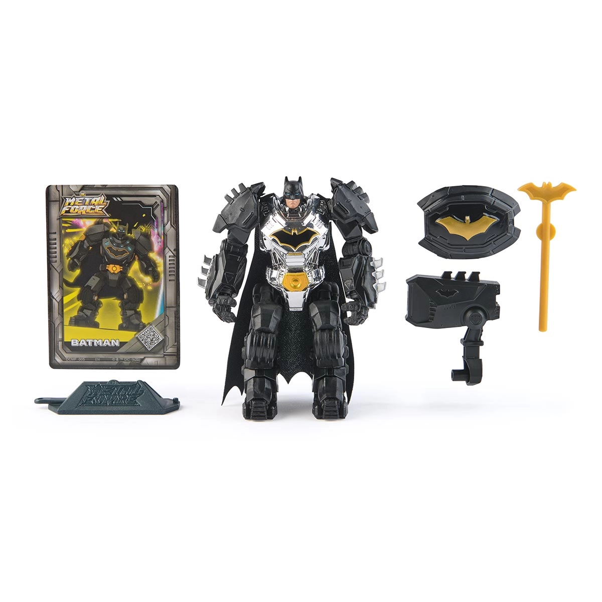 Boneco Batman Articulado 10cm Metal Force - DC Comics