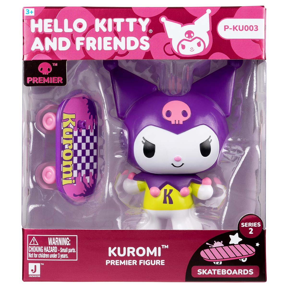 Boneca Premium Kuromi Skatista De 10Cm - Hello Kitty