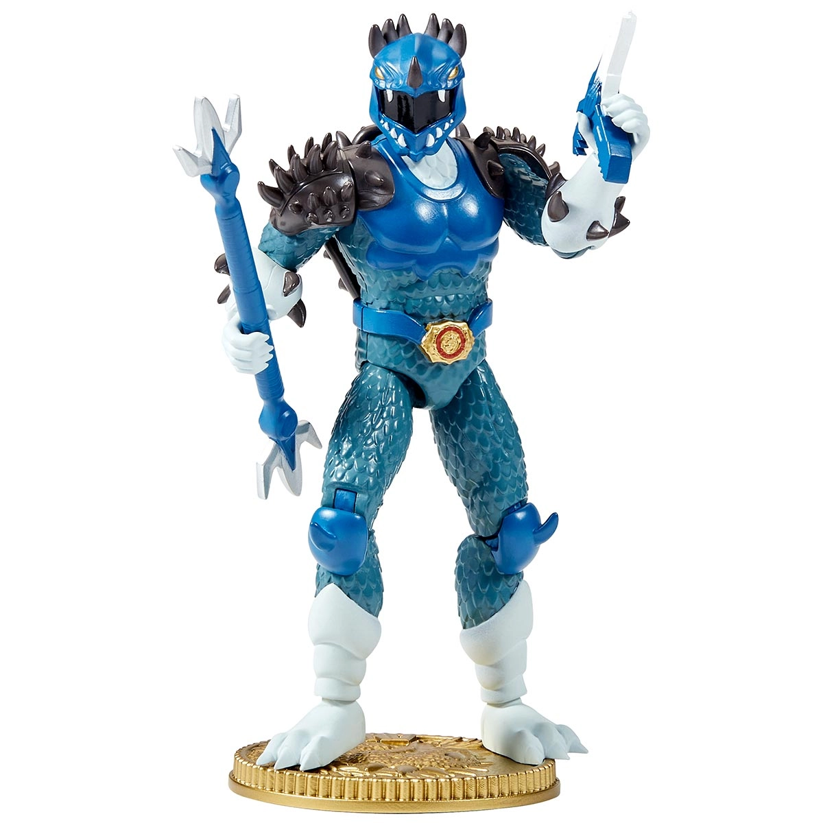 Boneco Anguirus Azul + Acessórios - Power Rangers Kaiju