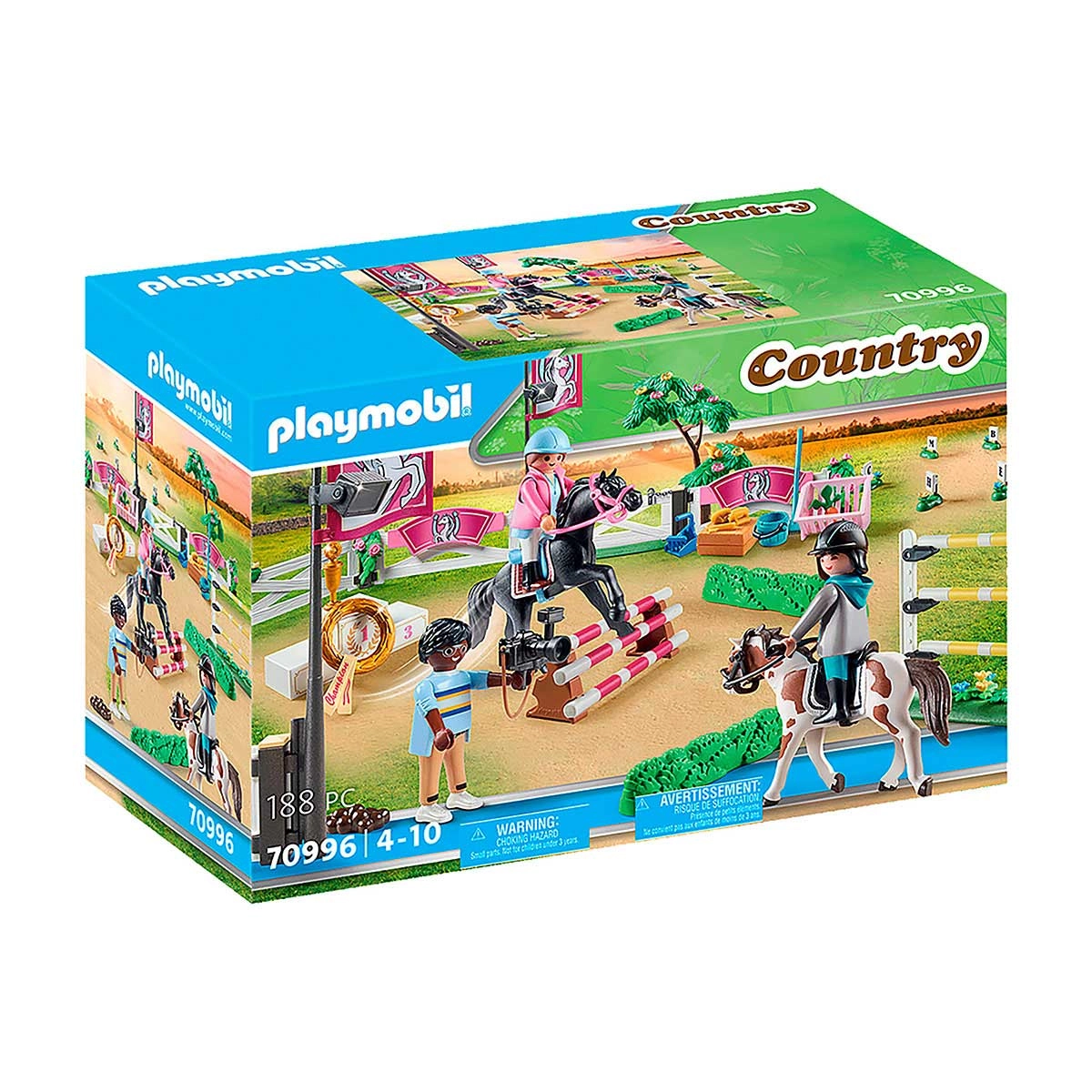 Playmobil - Toneio De Equitação - Country - 70996 Playmobil - Toneio De Equitação - Country - 70996