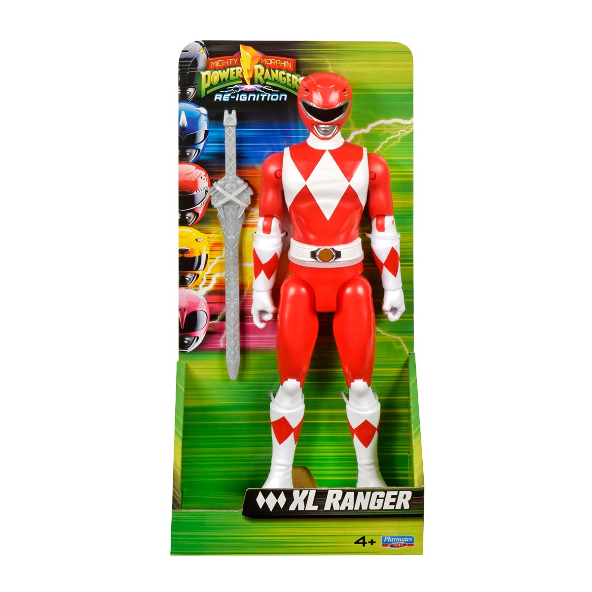 Boneco do Ranger Vermelho de 24cm - Power Rangers Re-Ignition