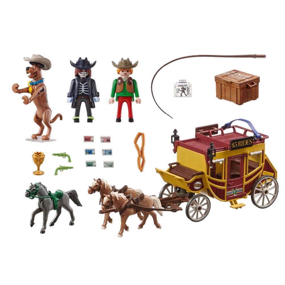 Playmobil - Aventura No Oeste Selvagem - Scooby-Doo! - 70364 Playmobil - Aventura No Oeste Selvagem - Scooby-Doo! - 70364