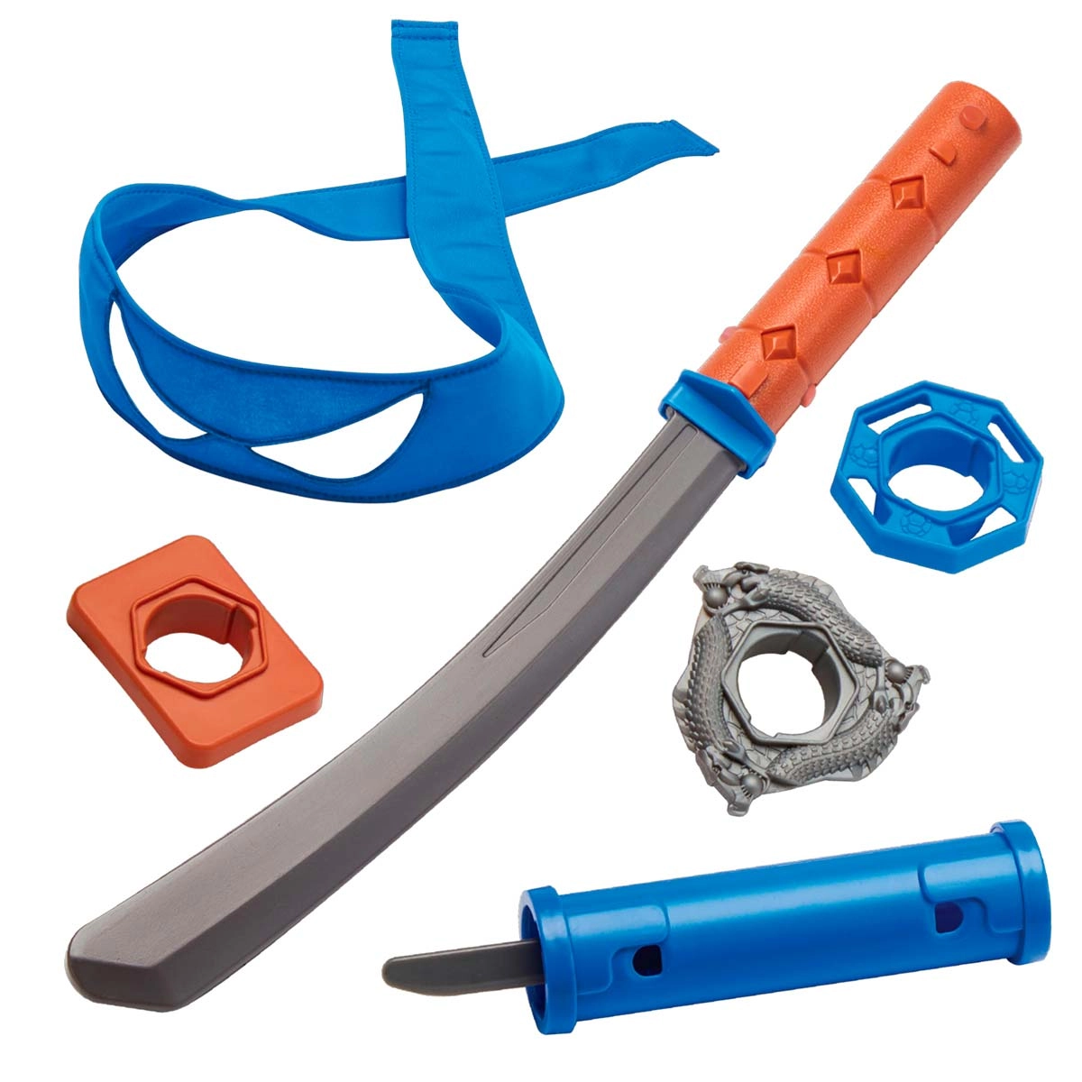 Bandana e Katana do Leonardo - Tartarugas Ninja Mutations